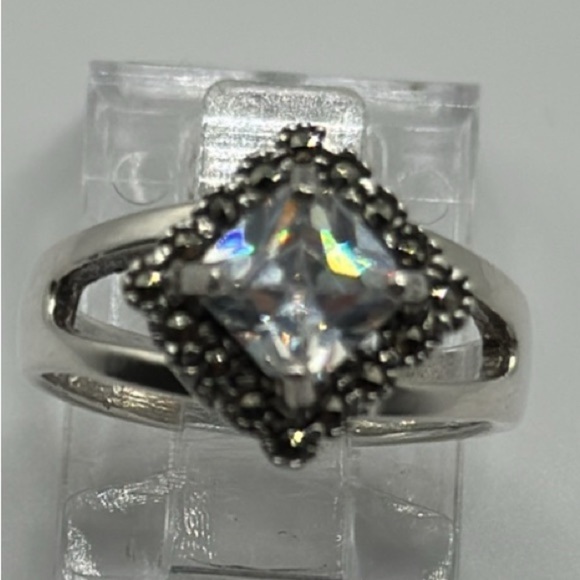 925 Sterling Silver Jewelry - Silver 925 swarovski cristal ring